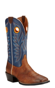 ariat boots blue