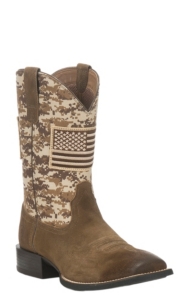 camo american flag boots