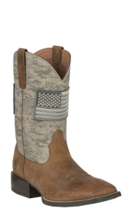 cowboy boots with american flag on them