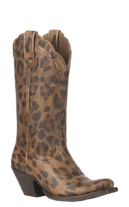 leopard print ariat boots