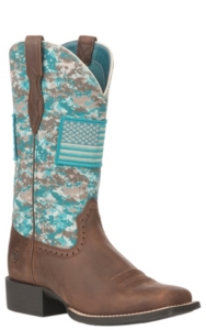 ariat boots pink camo