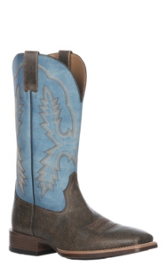 black and blue ariat boots