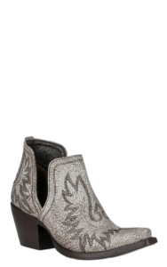 western booties white