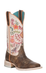 ariat boots with flowers