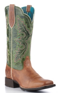 green cowboy boots womens