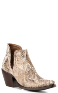 snip toe western booties