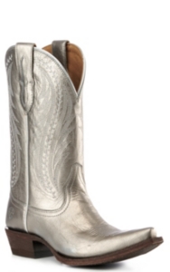 silver western boots