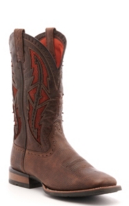 red ariat cowboy boots