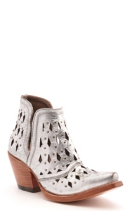 silver western booties