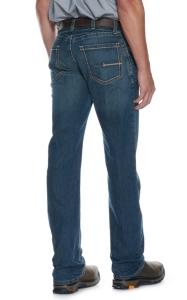 Ariat Rebar Men's Stone Wash Open Pocket Low Rise Straight Leg Stretch ...