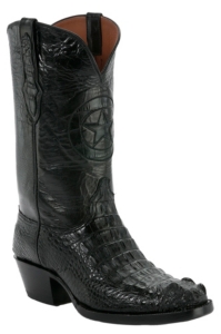 round toe alligator boots