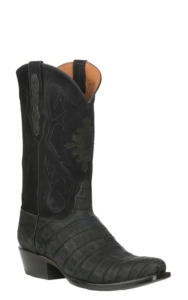 black suede cowboy boots mens