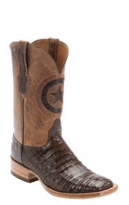 alligator square toe cowboy boots