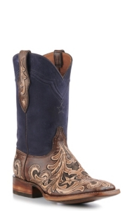 mens hand tooled cowboy boots