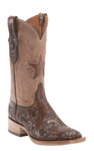 tooled cowboy boots