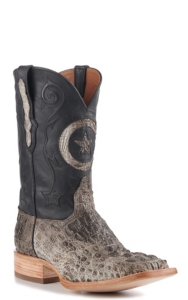 square toe caiman cowboy boots