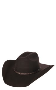dark brown cowboy hat