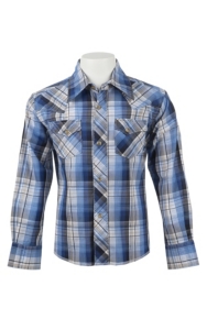 child plaid western shirt