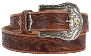 Men's Tooled Leather Belts | Cavender's