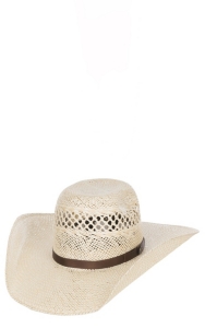 Cavender's Ranch Collection Twisted Weave Vented Straw Hat