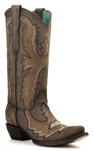 womens grey western boots