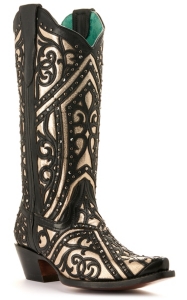 black and gold cowboy boots