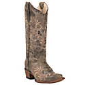 Circle G by Corral Women's Distressed Chocolate with Tan & Brown ...