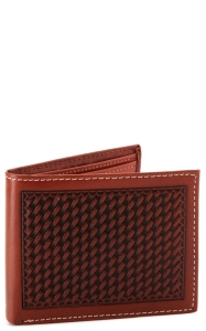 Cowboy Chrome Men S Bi Fold Basketweave Wallet Cavender S