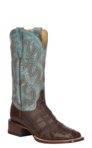 women's exotic square toe boots