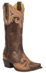 Cavender's by Old Gringo Women's Chocolate with Tan Goat Overlays ...