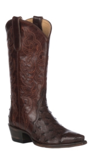 women's full quill ostrich boots