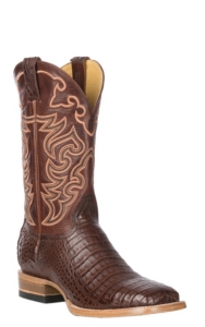 square toe caiman cowboy boots