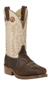 Double H Ice Collection Mens White Buckaroo Western Square Steel Toe Work Boot