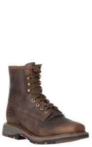 square toe lace up boots mens