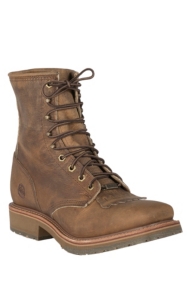 double h lace up work boots