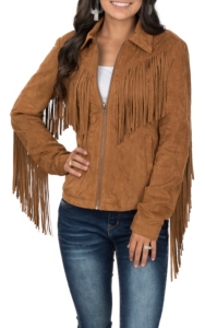 jacket western cavenders camel fringe fornia suede faux wear cowgirl clothing cavender