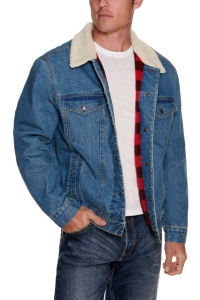 denim sherpa vest