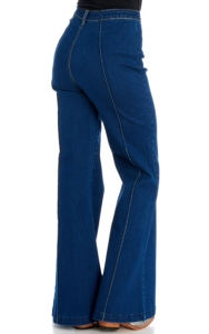 dark wash high waisted flare jeans