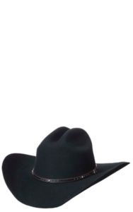 justin black felt cowboy hat