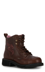 justin womens steel toe boots