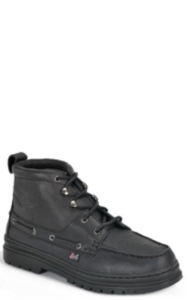 black justin chukka boots