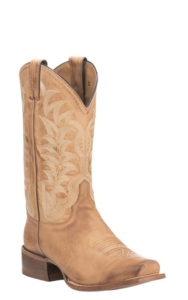cream western boots