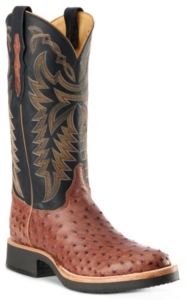 justin boots ostrich round toe