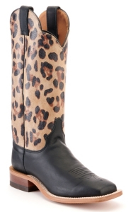leopard and black boots