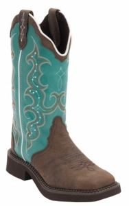 cowboy boots teal