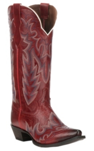 ladies red cowboy boots