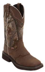 justin camo cowboy boots