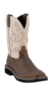 justin square toe cowboy boots