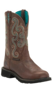 steel toe justin boots womens