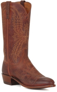 Lucchese 1883 Men's Peanut Brown Mad Dog R-Toe Western Boots